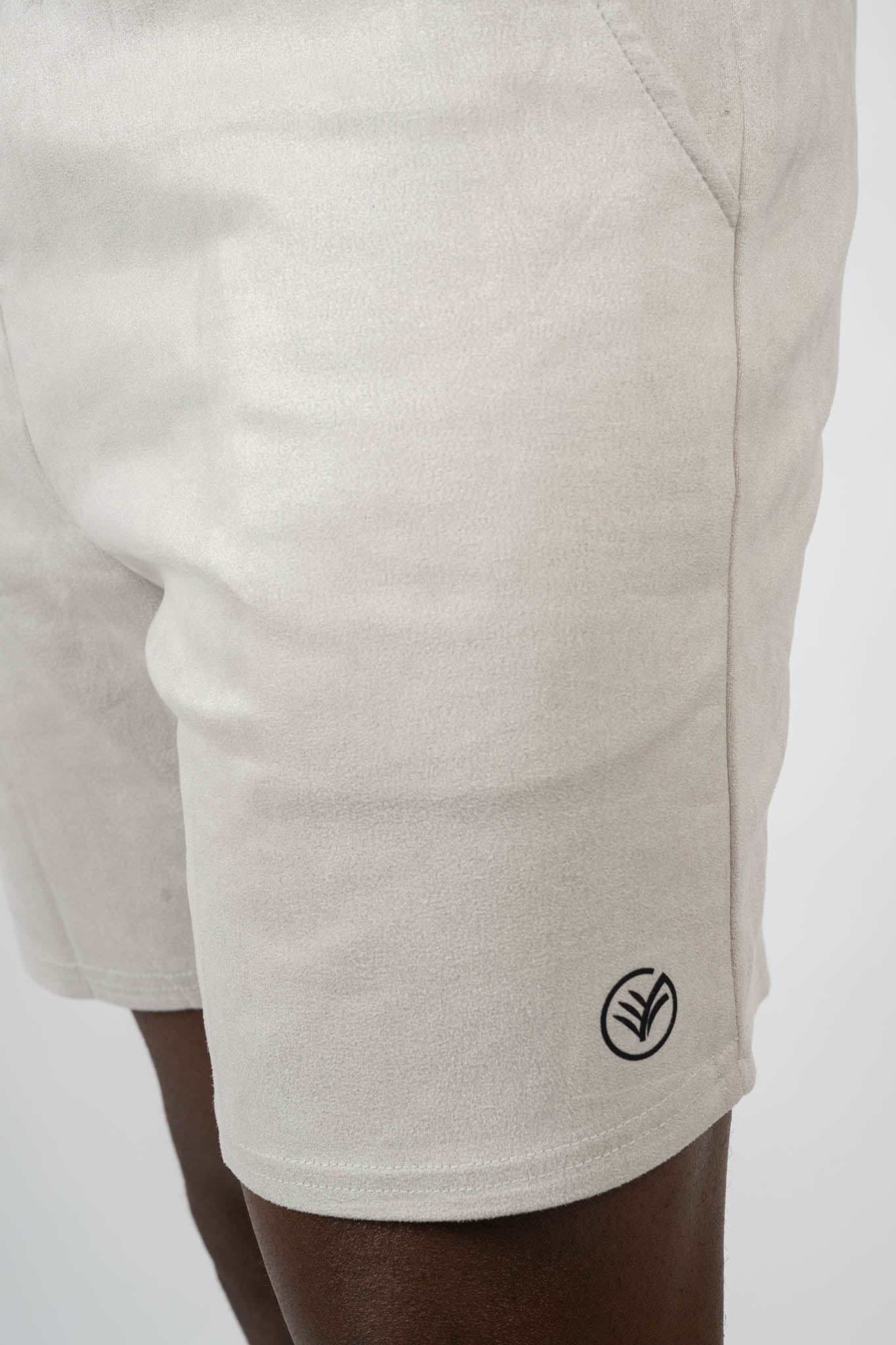 essential soft-touch athletic shorts – light beige | men’s workout shorts | galvis sports