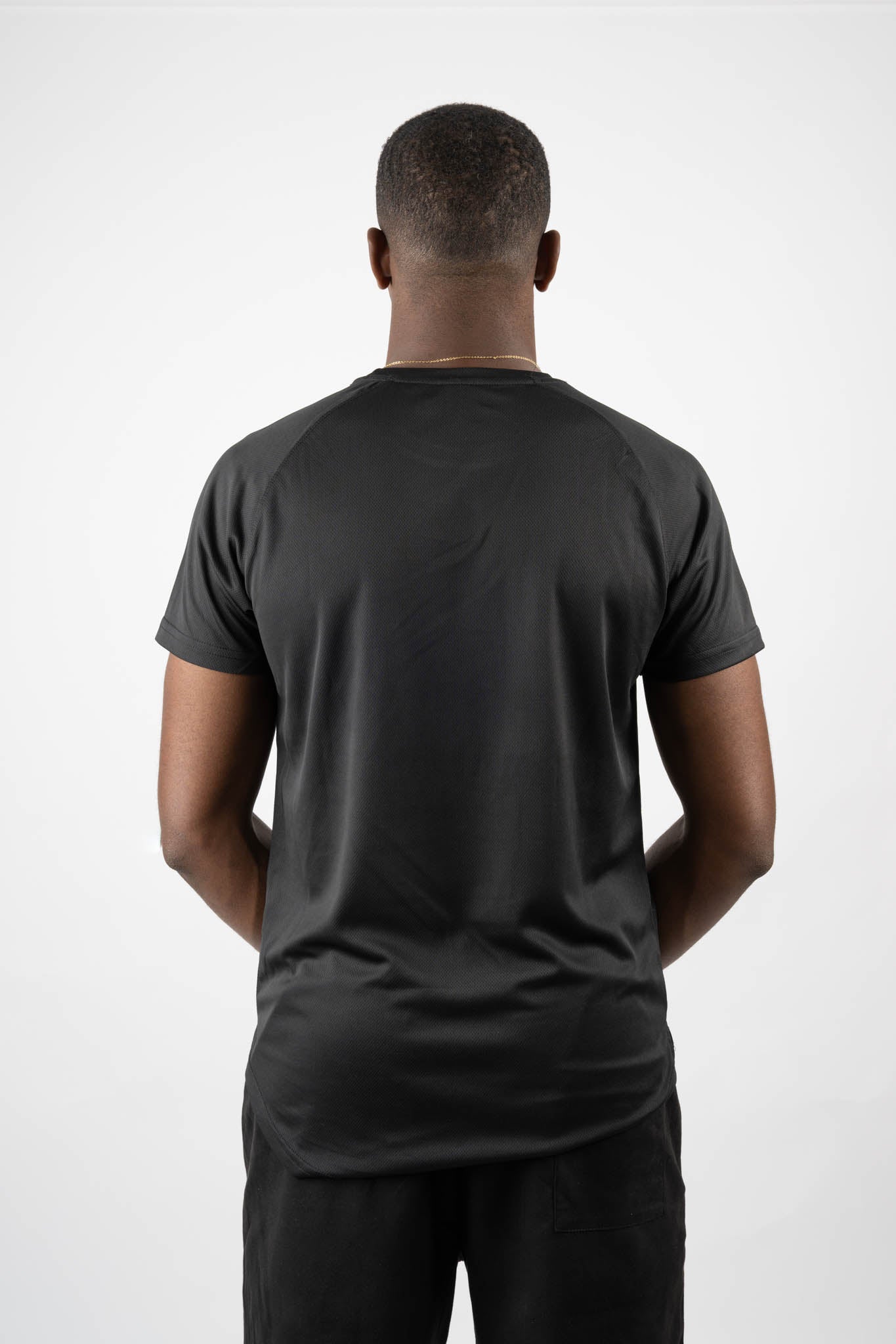 performance t-shirt – black men | athletic training tee | galvis sports