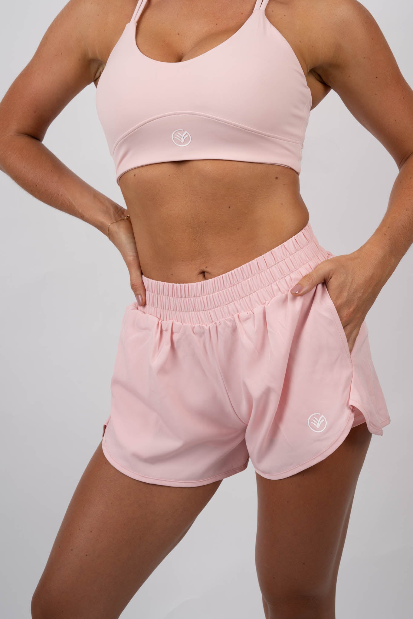 running & padel set – pink | women’s athletic matching set | galvis sports