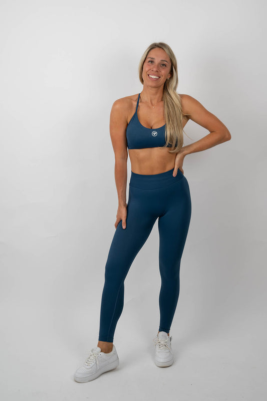 Seamless Leggings & T-Back Sports Bra Set