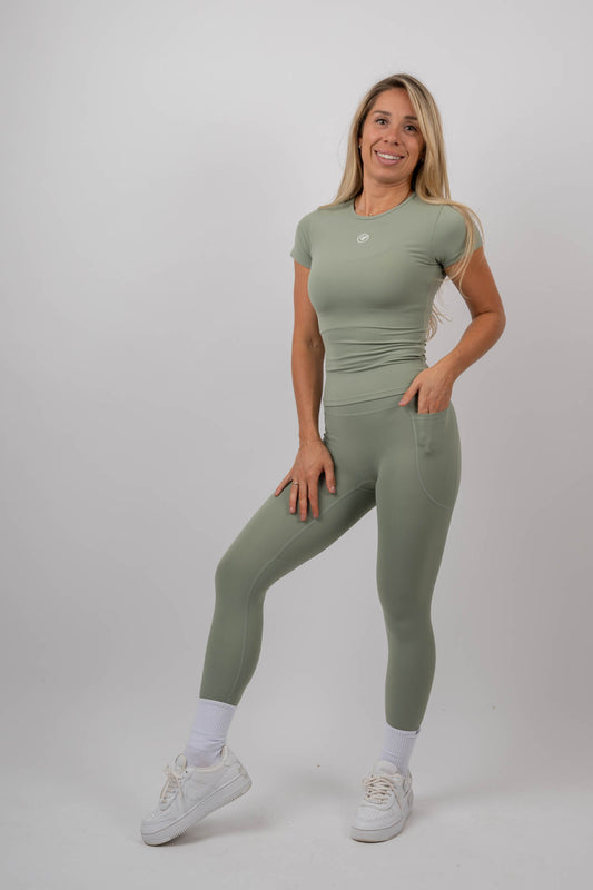 Seamless Legging Set (Sage Green)