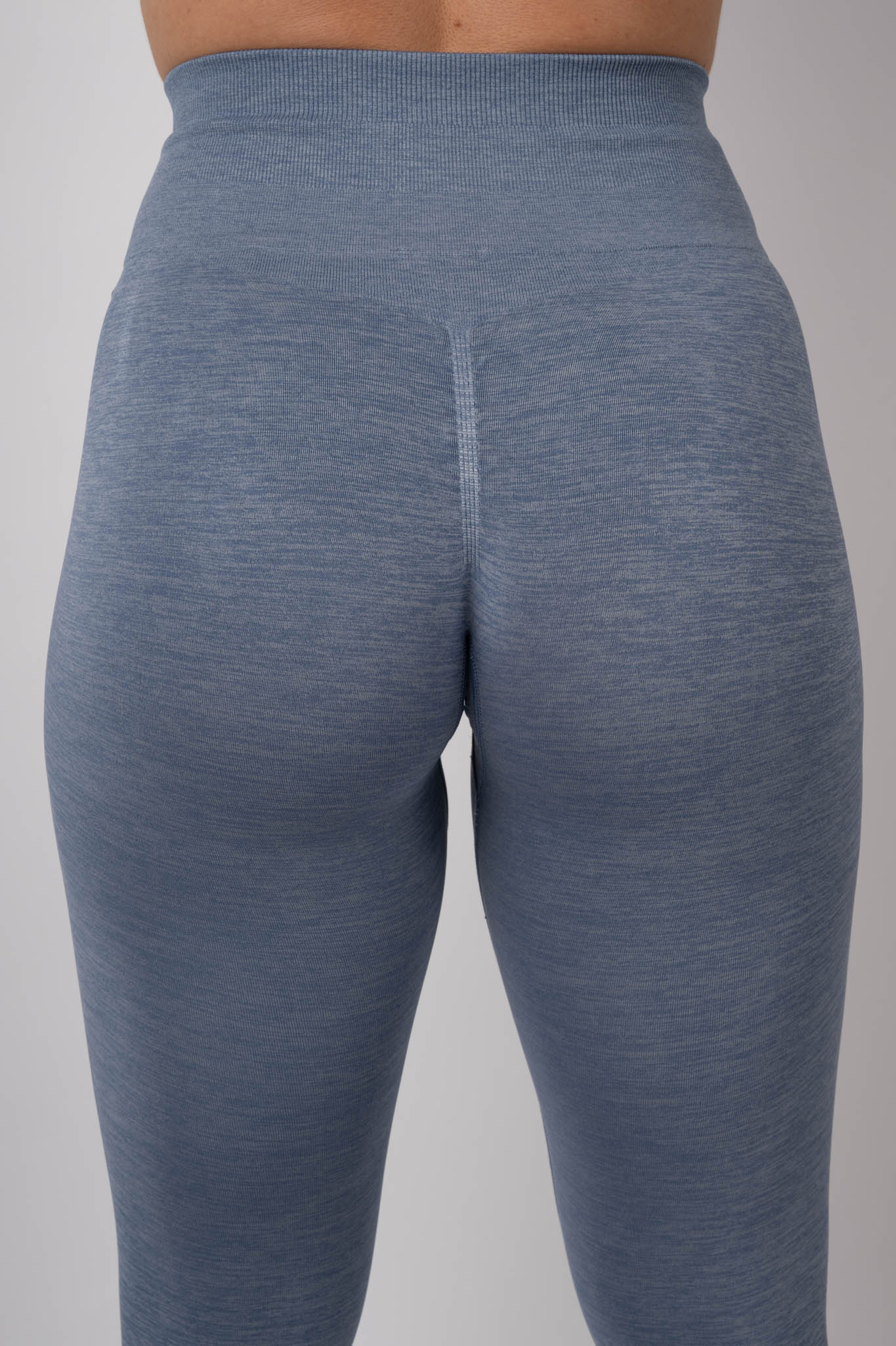 seamless high-waist leggings – light blue | sculpting squat proof fit | galvis sports