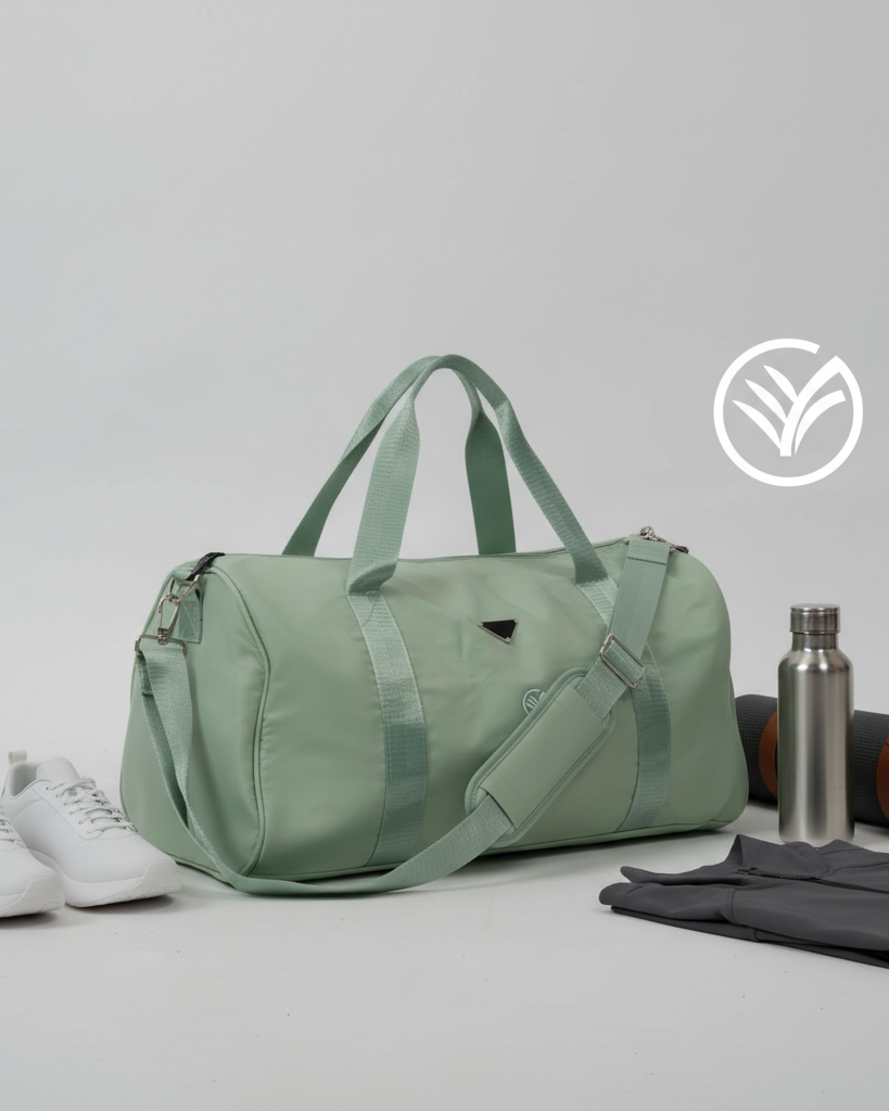 bolsa de deporte y viaje – verde salvia | bolsa de deporte premium | galvis sports