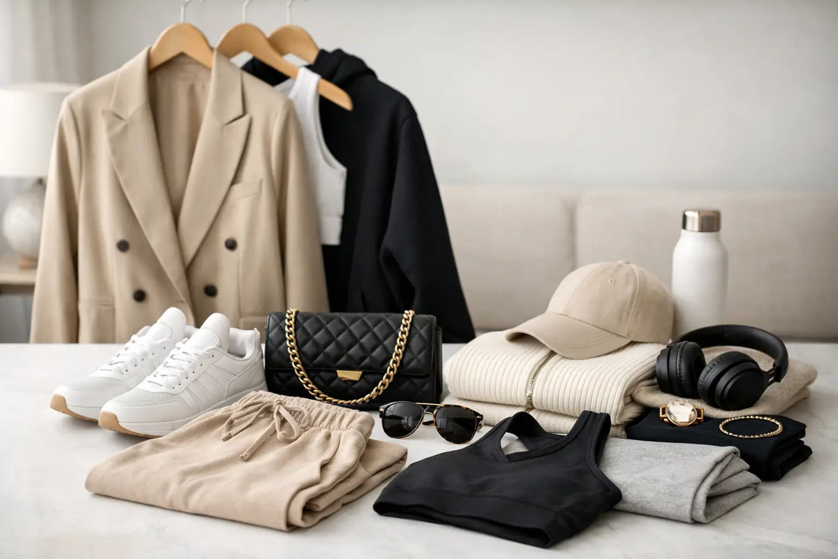 Luxury Athleisure Capsule Wardrobe Example