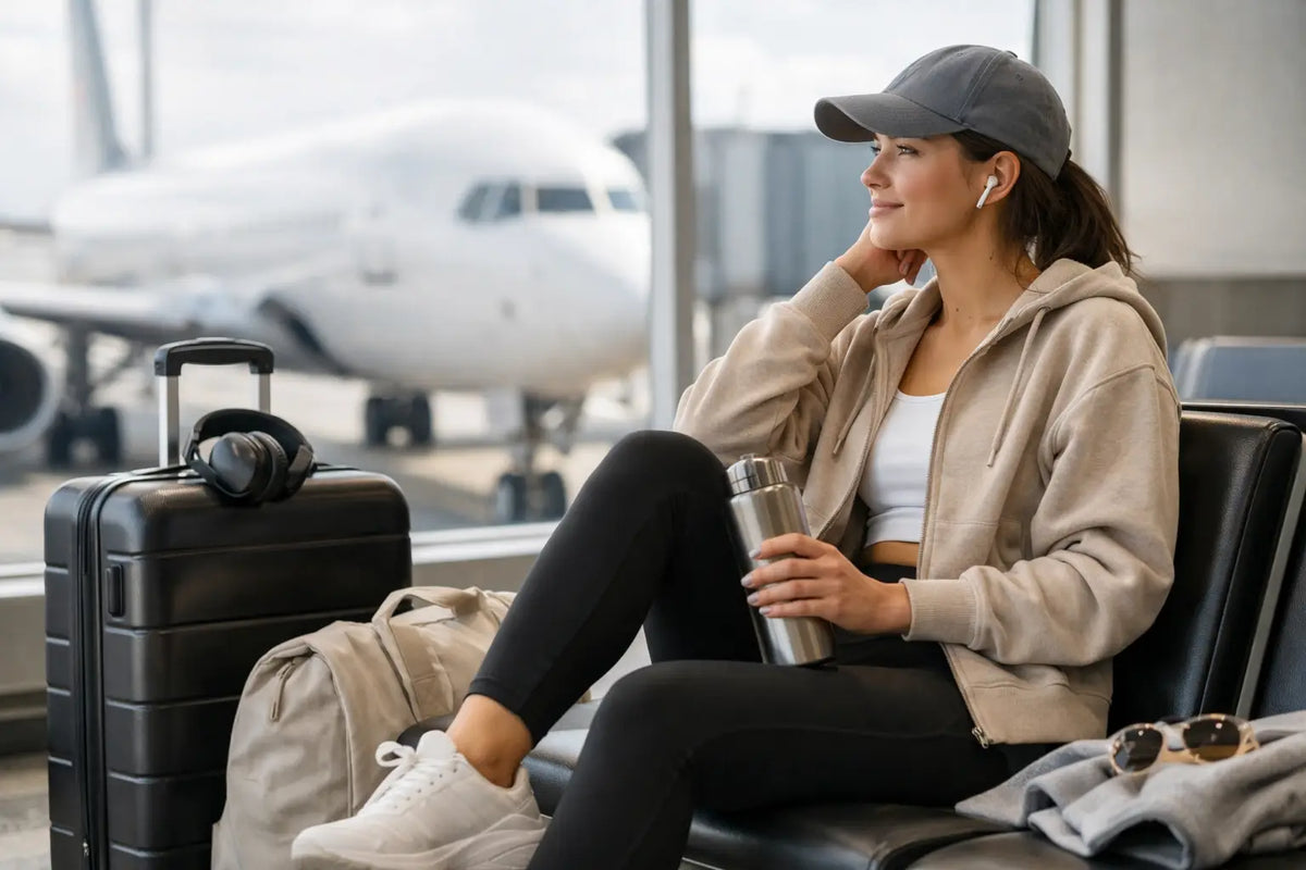 9 Athleisure Outfit Ideas for Flights