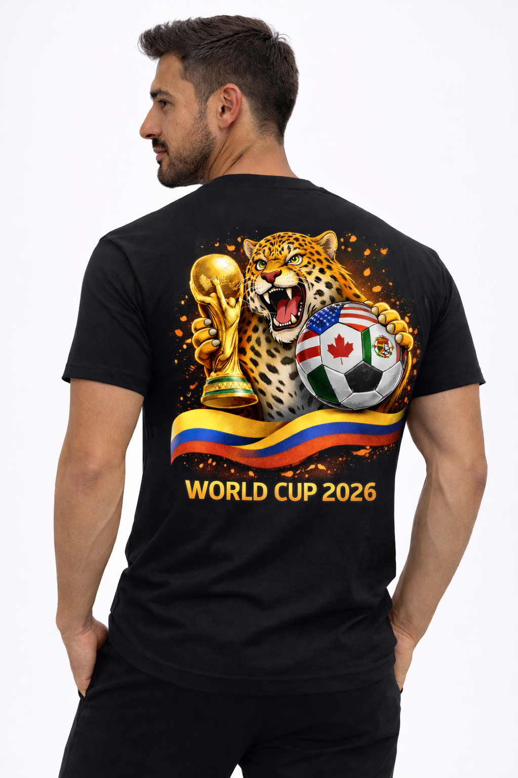 t-shirt colombia black
