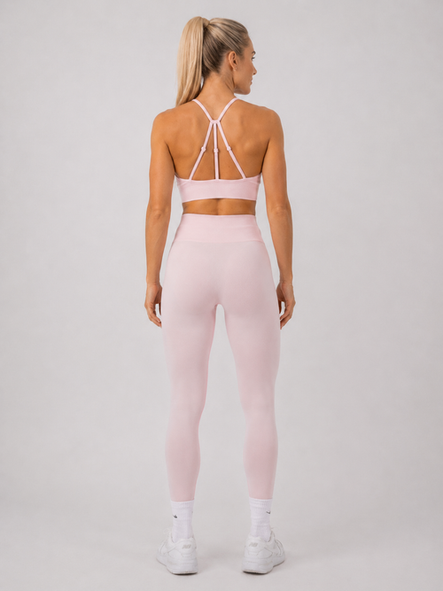 Blush Pink Seamless Training Set | Women’s Sculpting Gym Set | Galvis Sports