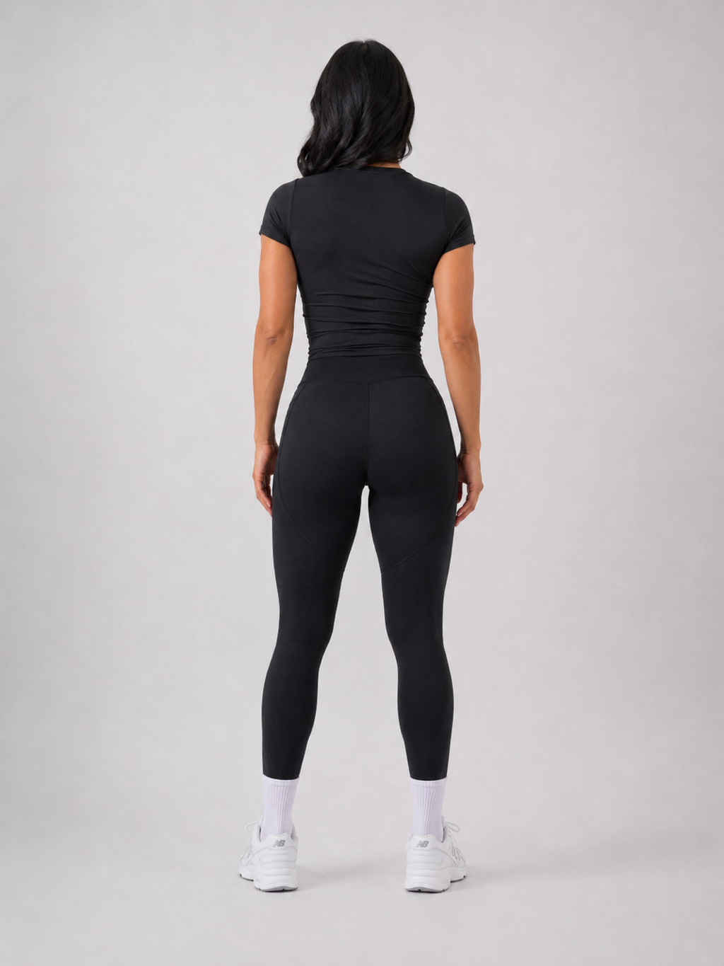 Seamless Legging Set – Black | Women’s Sculpting Gym Set | Galvis Sports