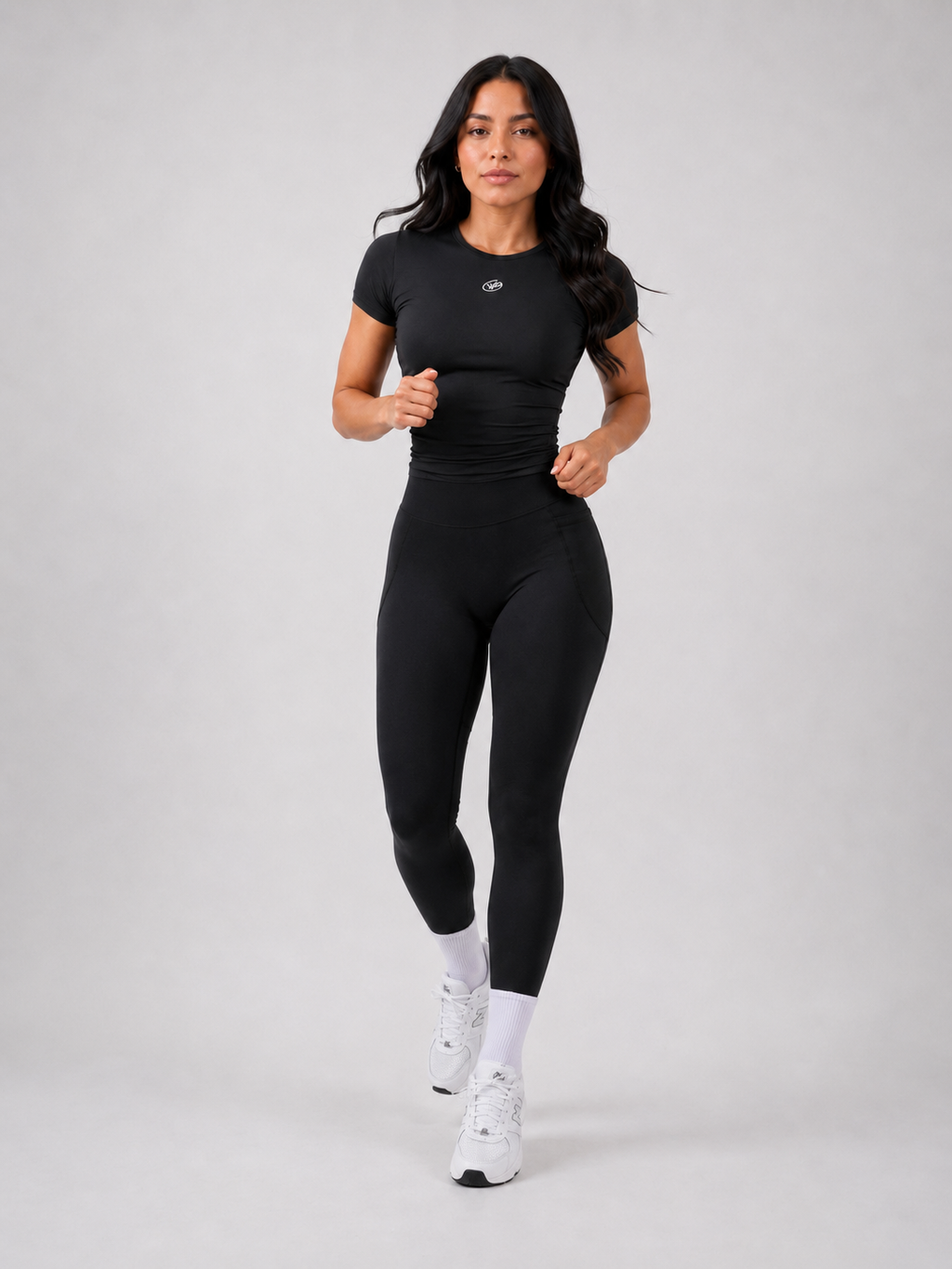 Seamless Legging Set – Black | Women’s Sculpting Gym Set | Galvis Sports