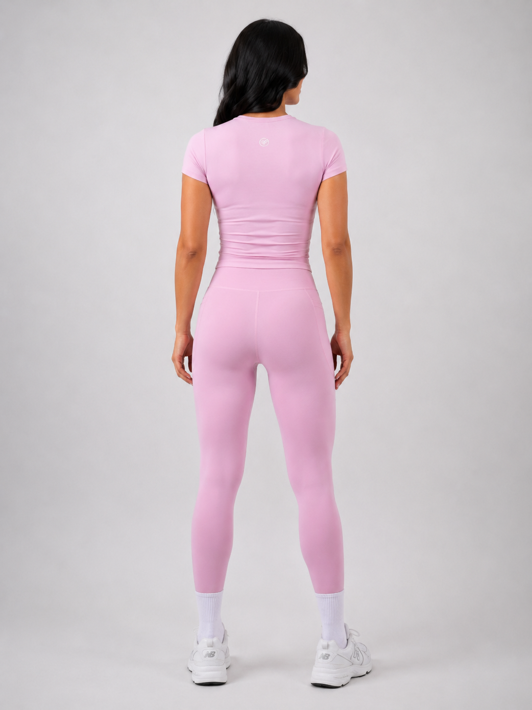 Seamless Legging Set – Light Pink | Women’s Sculpting Gym Set | Galvis Sports