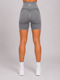 Seamless Performance Shorts – Grey | Sculpting High-Waist Fit | Galvis Sports