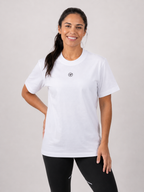 White Big Logo T-Shirt Women | Athletic Streetwear Tee | Galvis Sports