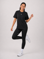 Black Big Logo T-Shirt Women | Athletic Streetwear Tee | Galvis Sports