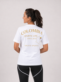 Colombia Heritage T-Shirt – White | Premium Streetwear Tee | Galvis Sports