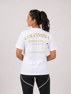 Colombia Heritage T-Shirt – White | Premium Streetwear Tee | Galvis Sports