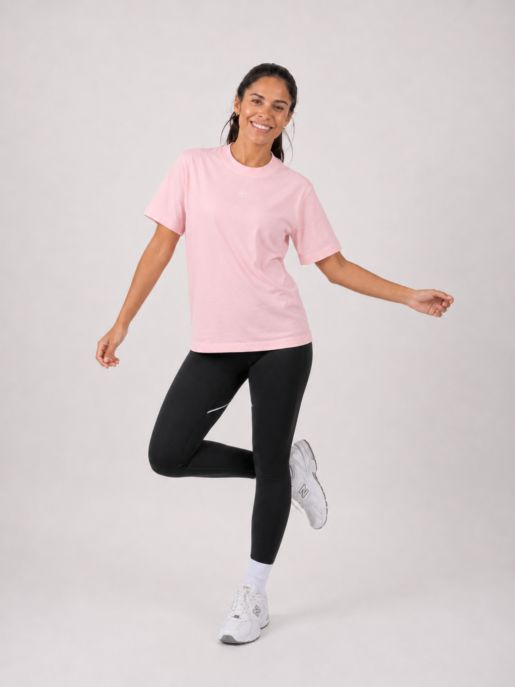 Classic Pink Big Logo T-Shirt | Women’s Athletic Streetwear Tee | Galvis Sports