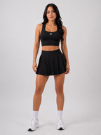 Padel Set (Top & Skirt) – Black | Women’s Performance Court Outfit | Galvis Sports