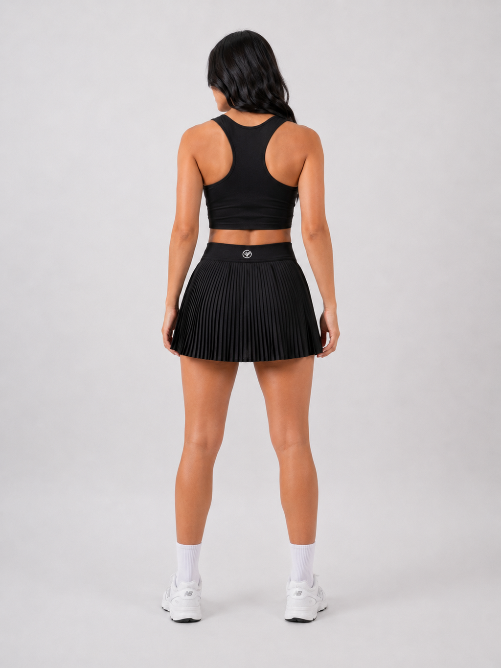 Padel Set (Top & Skirt) – Black | Women’s Performance Court Outfit | Galvis Sports