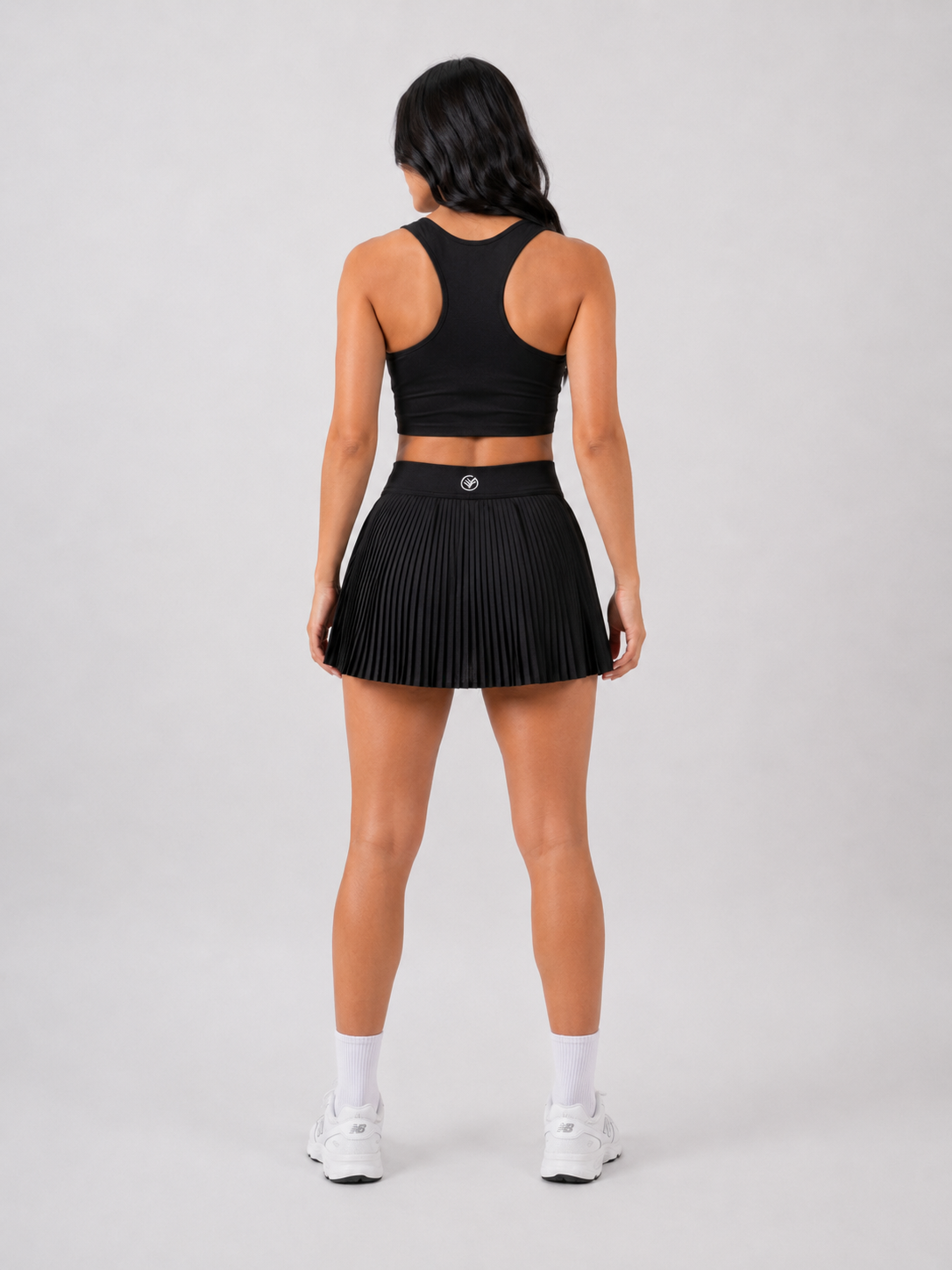 Padel Set (Top & Skirt) – Black | Women’s Performance Court Outfit | Galvis Sports