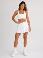 Conjunto de tenis y pádel (3 piezas) – Blanco | Conjunto de tenis de alto rendimiento para mujer | Galvis Sports