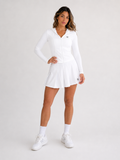 Conjunto de tenis y pádel (3 piezas) – Blanco | Conjunto de tenis de alto rendimiento para mujer | Galvis Sports