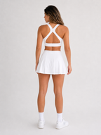 Conjunto de tenis y pádel (3 piezas) – Blanco | Conjunto de tenis de alto rendimiento para mujer | Galvis Sports