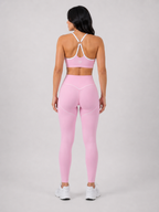 Light Pink & White Contour Set (Legging & Bra) | Seamless Gym Set | Galvis Sports