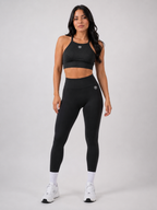 Black Seamless Training Set | Women’s Sculpting Gym Set | Galvis Sports