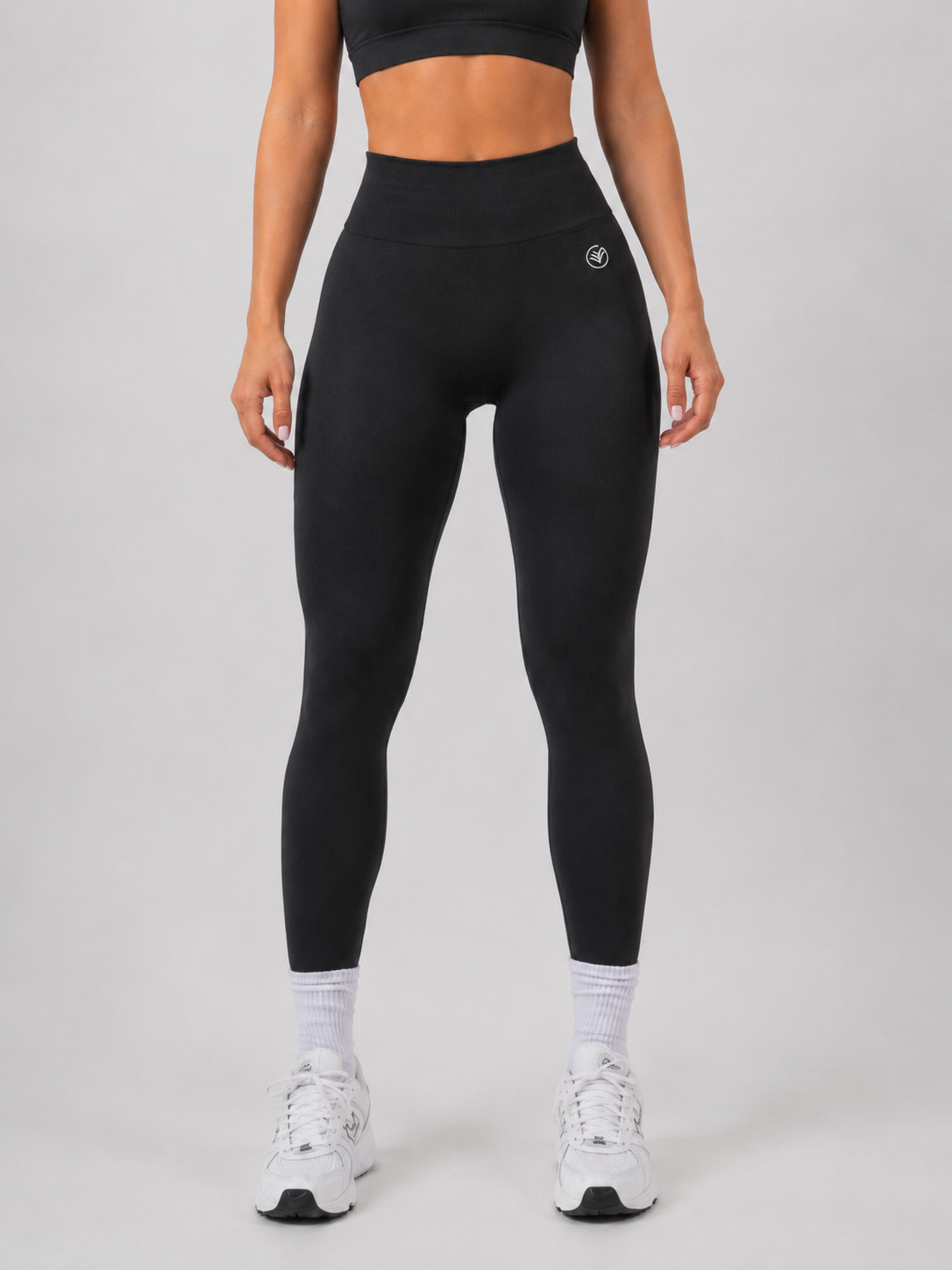 Seamless High-Waist Leggings – Black | Squat Proof Sculpting Fit | Galvis Sports