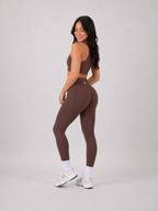 Scrunch Leggings – Brown | Sculpting High-Waist Fit | Galvis Sports