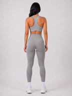 Seamless High-Waist Leggings – Grey | Women’s Sculpting Gymwear | Galvis Sports