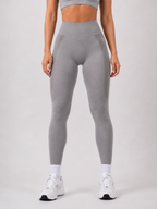 Seamless High-Waist Leggings – Grey | Women’s Sculpting Gymwear | Galvis Sports