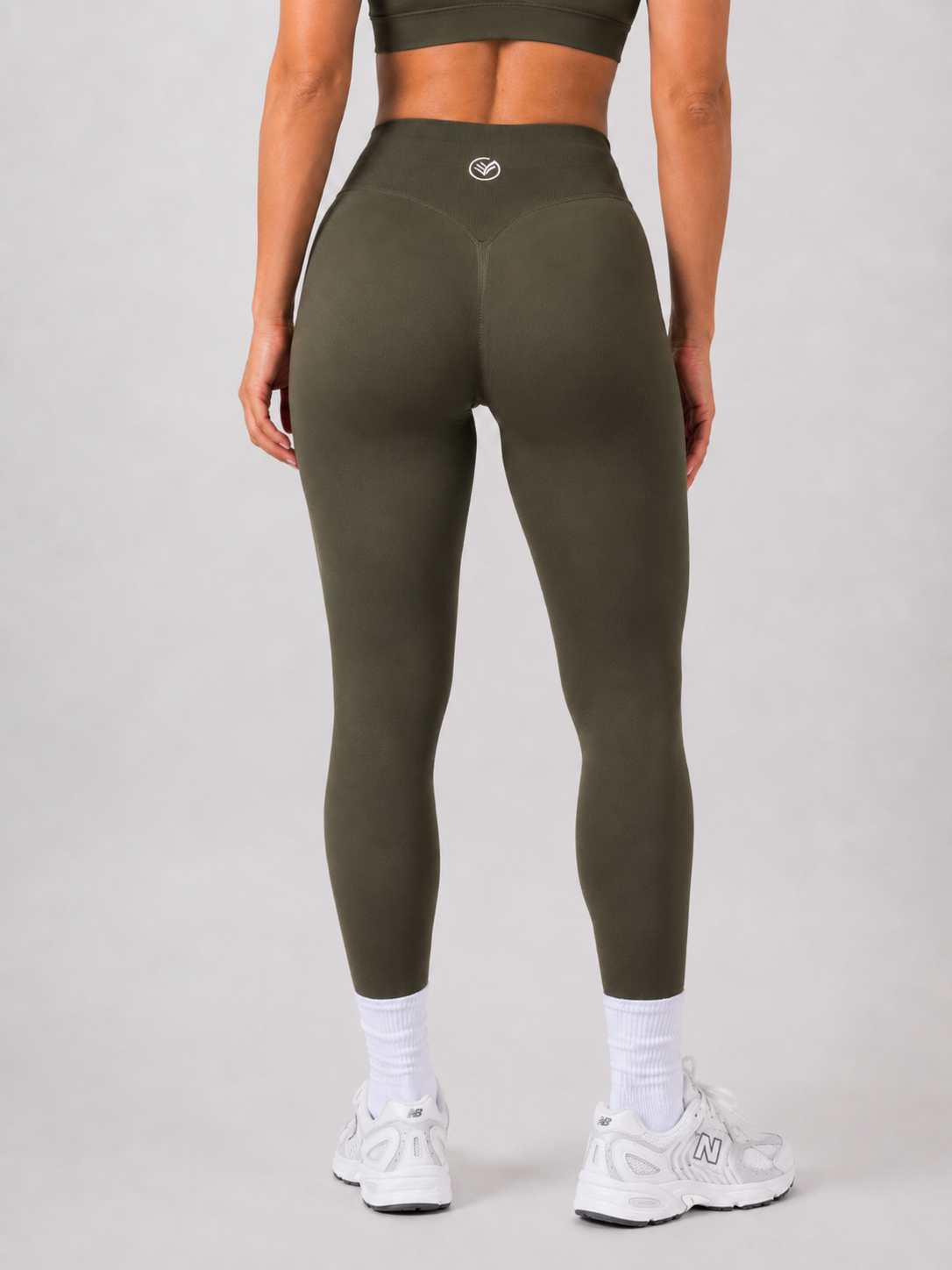Scrunch Leggings – Army Green | Sculpting High-Waist Fit | Galvis Sports