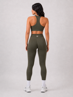Scrunch Leggings – Army Green | Sculpting High-Waist Fit | Galvis Sports