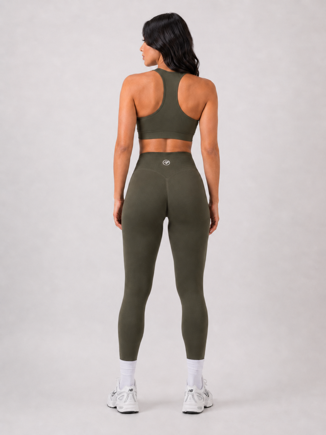 Scrunch Leggings – Army Green | Sculpting High-Waist Fit | Galvis Sports