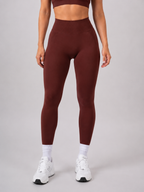 Scrunch Leggings – Light Brown | Sculpting High-Waist Fit | Galvis Sports