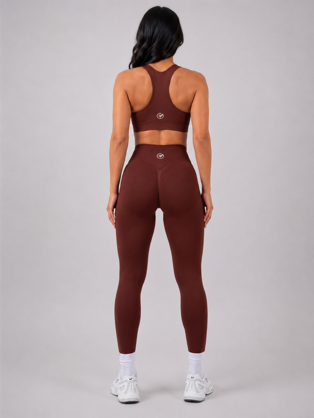 Scrunch Leggings – Light Brown | Sculpting High-Waist Fit | Galvis Sports