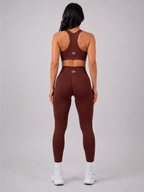 Scrunch Leggings – Light Brown | Sculpting High-Waist Fit | Galvis Sports