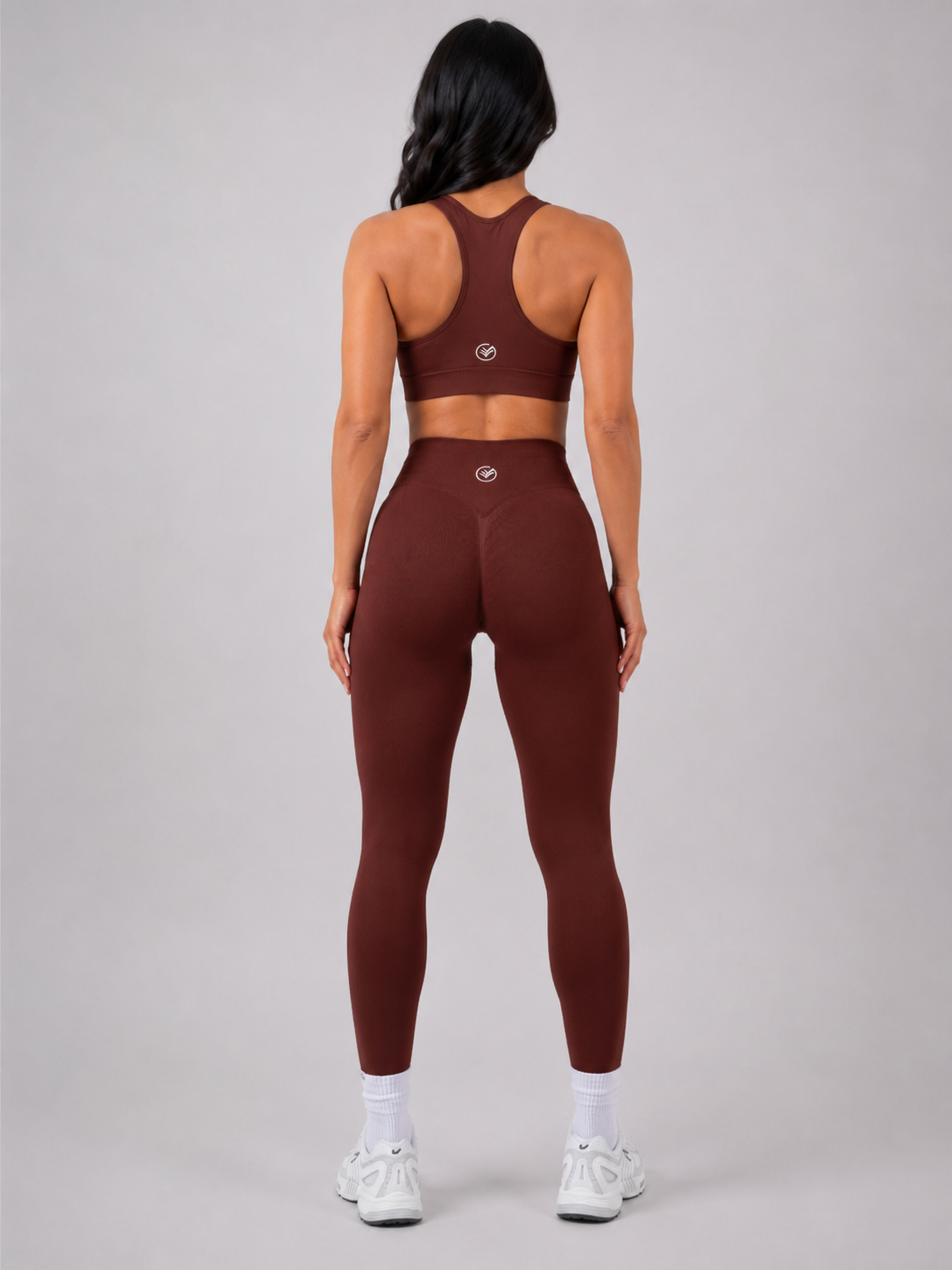 Scrunch Leggings – Light Brown | Sculpting High-Waist Fit | Galvis Sports