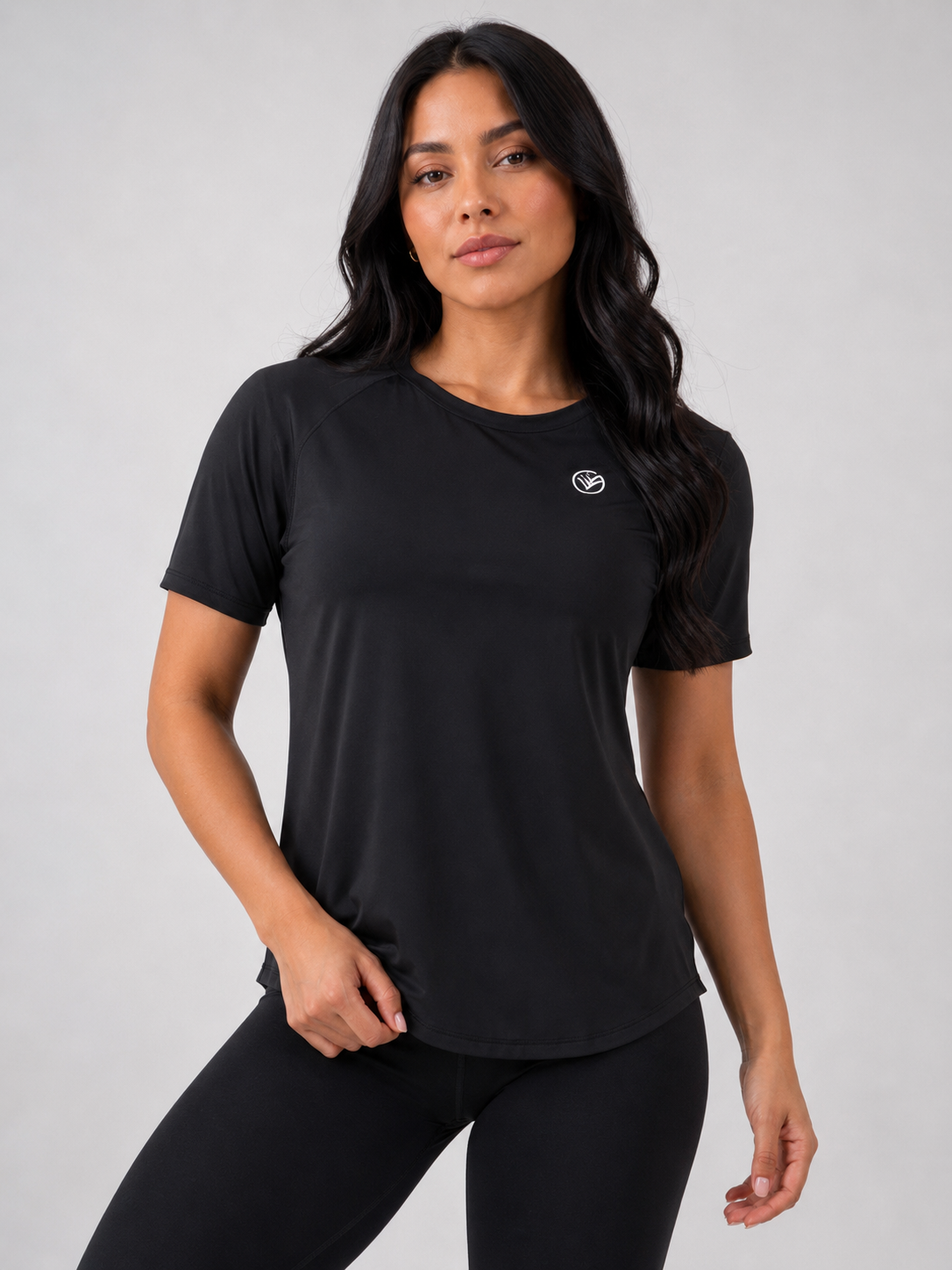 Flow Back Training Tee – Black | Women’s Performance Gym T-Shirt | Galvis Sports