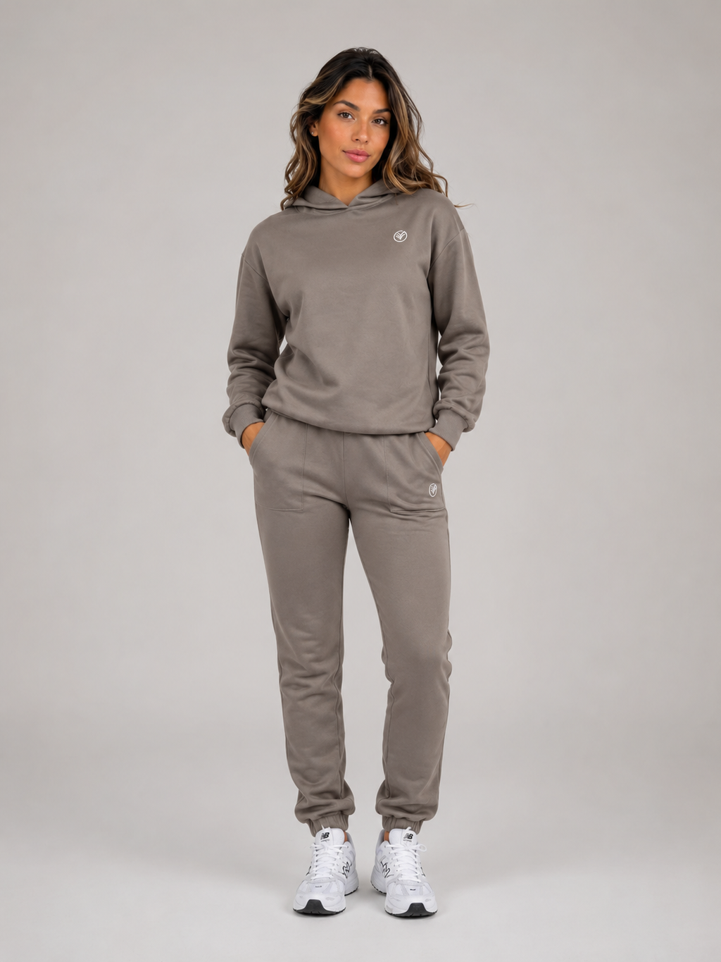Taupe Hoodie & Jogger Set | Women’s Premium Athleisure Set | Galvis Sports