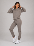 Taupe Hoodie & Jogger Set | Women’s Premium Athleisure Set | Galvis Sports