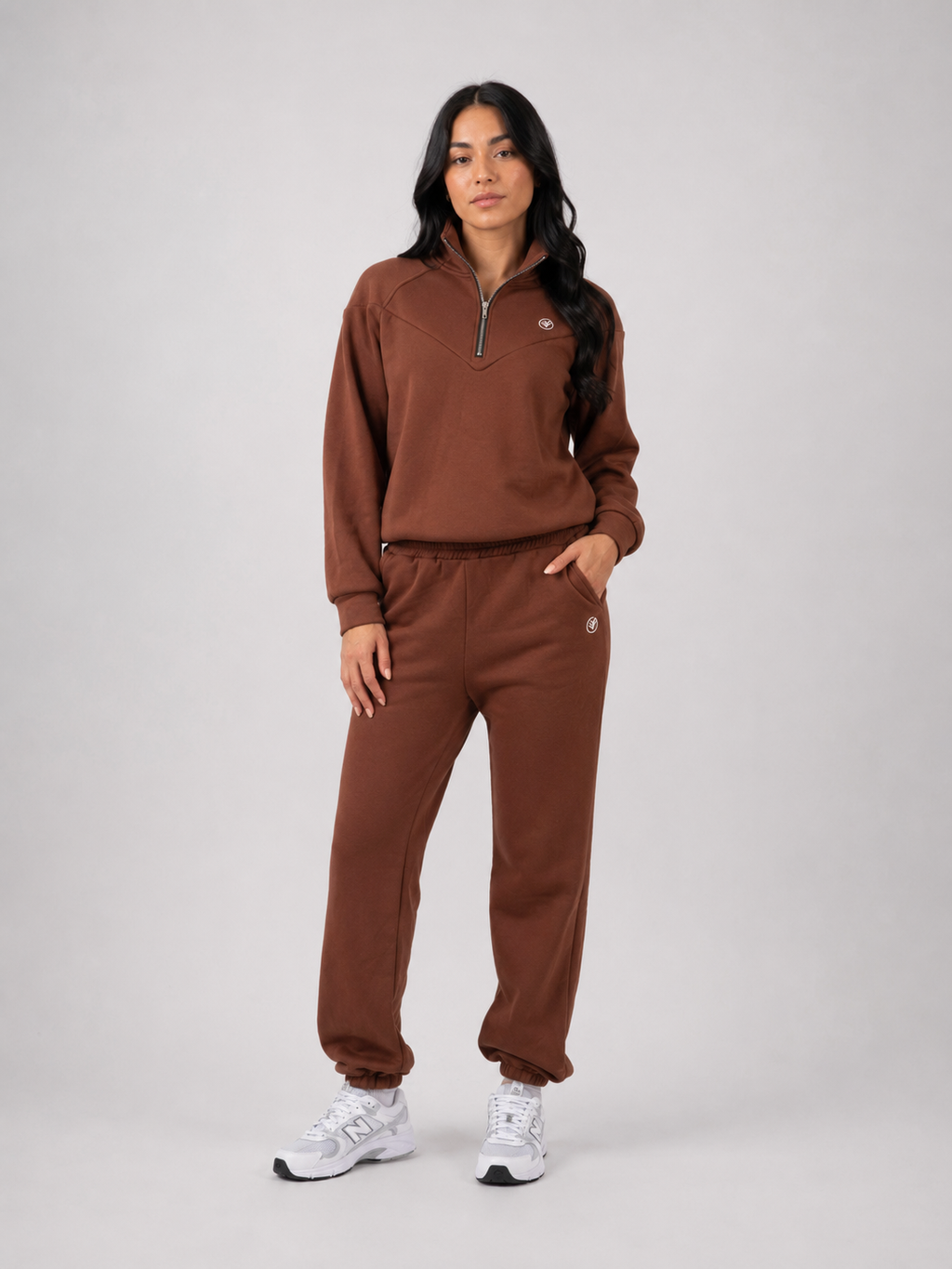 Premium Fleece Tracksuit – Brown | Luxury Athleisure Set | Galvis Sports