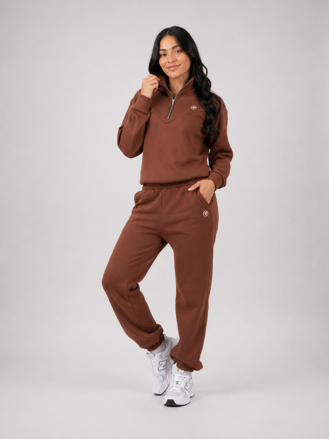 Premium Fleece Tracksuit – Brown | Luxury Athleisure Set | Galvis Sports