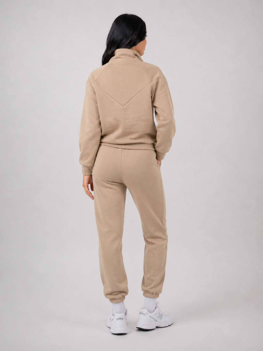 Premium Fleece Tracksuit – Beige | Luxury Athleisure Set | Galvis Sports