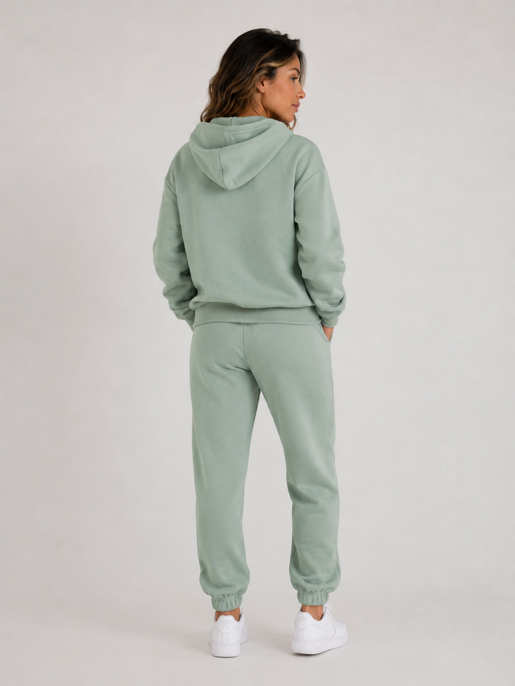 Mint Green Hoodie & Jogger Set Women | Premium Athletic Tracksuit | Galvis Sports