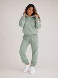 Mint Green Hoodie & Jogger Set Women | Premium Athletic Tracksuit | Galvis Sports