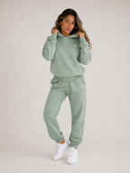Mint Green Hoodie & Jogger Set Women | Premium Athletic Tracksuit | Galvis Sports