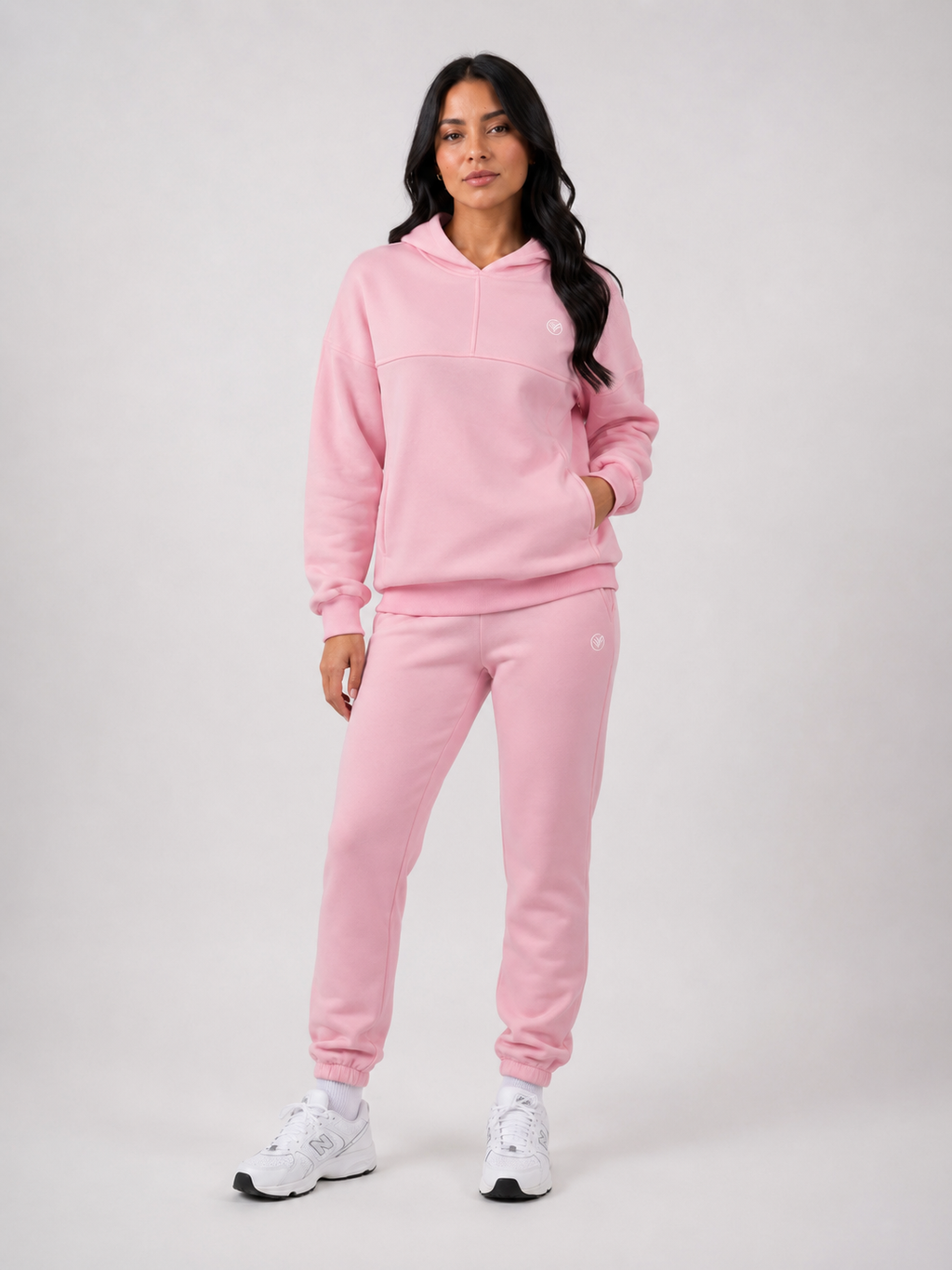 Soft Pink Hoodie & Jogger Set Women | Premium Athletic Tracksuit | Galvis Sports