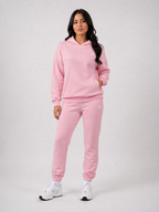 Soft Pink Hoodie & Jogger Set Women | Premium Athletic Tracksuit | Galvis Sports